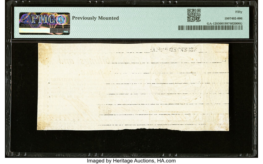 image for: Oct 16, 1786 Georgia 2s6d PMG AU50 (Fr. GA128)