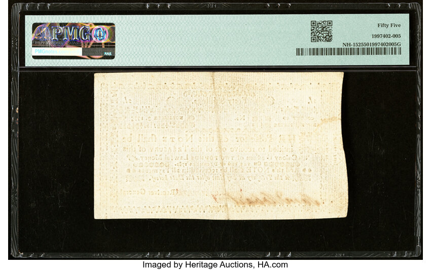 image for: New Hampshire November 3, 1775 40s PMG About Uncirculated 55....