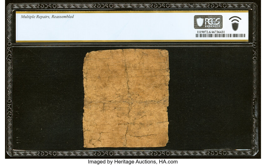 image for: Dec 1, 1739 Delaware 10s PCGS G6 (Fr. DE22)