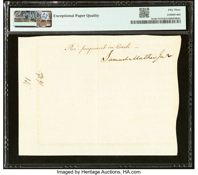 image for: Jul 1, 1780 Connecticut 40s PMG AU53 (Fr. CT240)