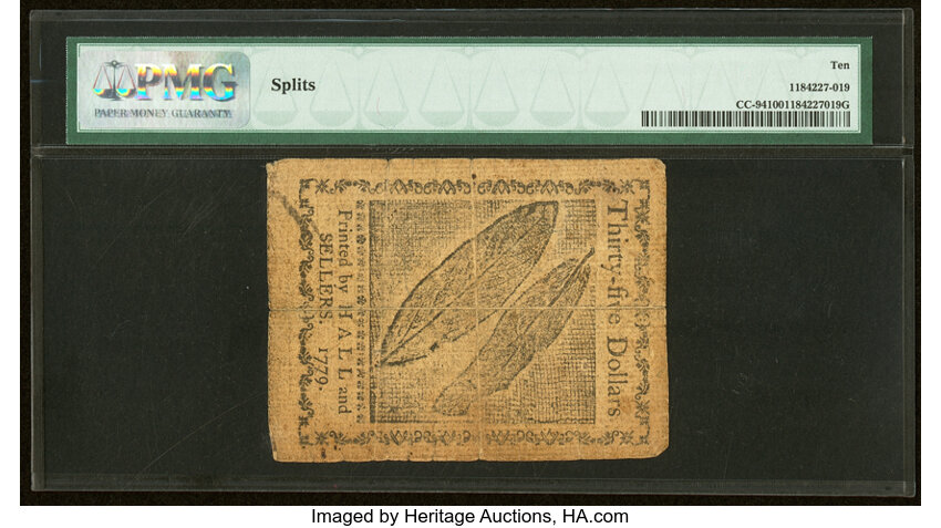 image for: Jan 14, 1779 Continental Congress $35  PMG VG10 (Fr. CC94)