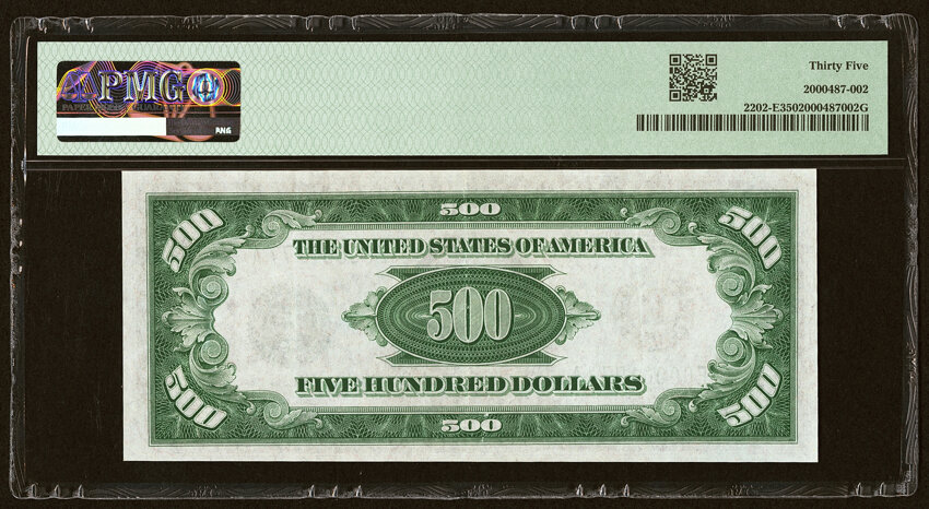 image for: Fr. 2202-E $500 1934A Federal Reserve Note. PMG Choice Very Fine 35....