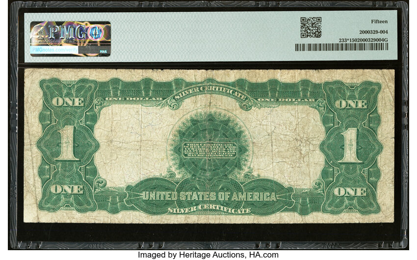 image for: Fr. 233* $1 1899 Silver Certificate Star PMG Choice Fine 15....