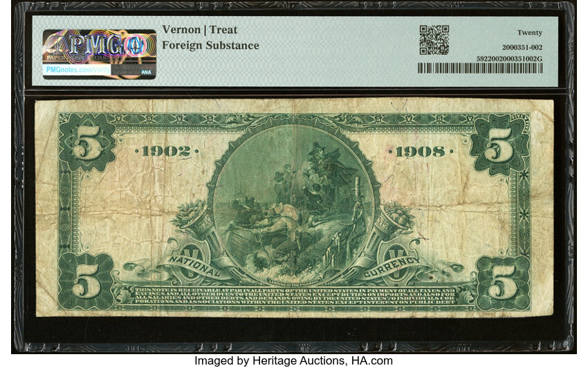 image for: Hamilton, MT - $5 1902 Date Back Fr. 592 The First National Bank Ch. # (W)9486 PMG Very Fine 20....