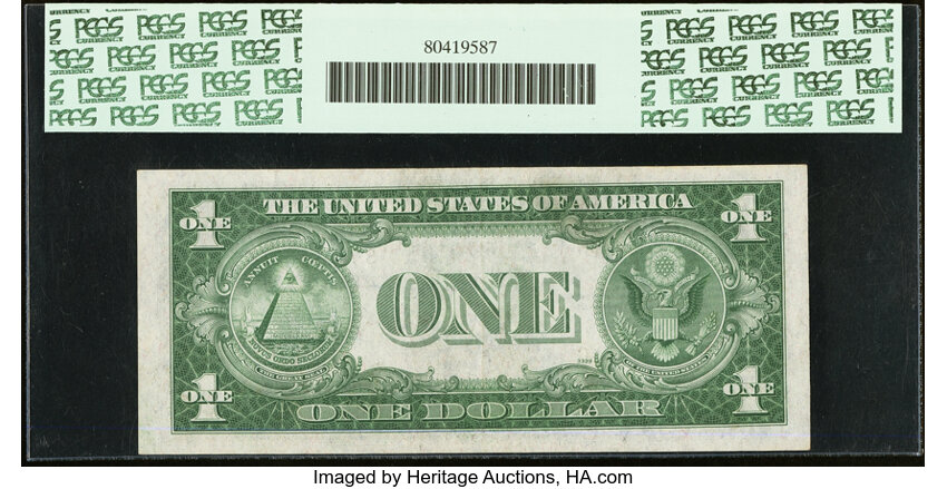 image for: Fr. 1610 $1 1935A S Silver Certificate. PCGS About New 53PPQ....