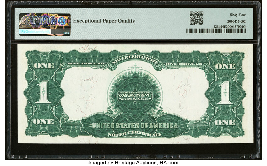 image for: Fr. 226a $1 1899 Silver Certificate PMG Choice Uncirculated 64 EPQ....