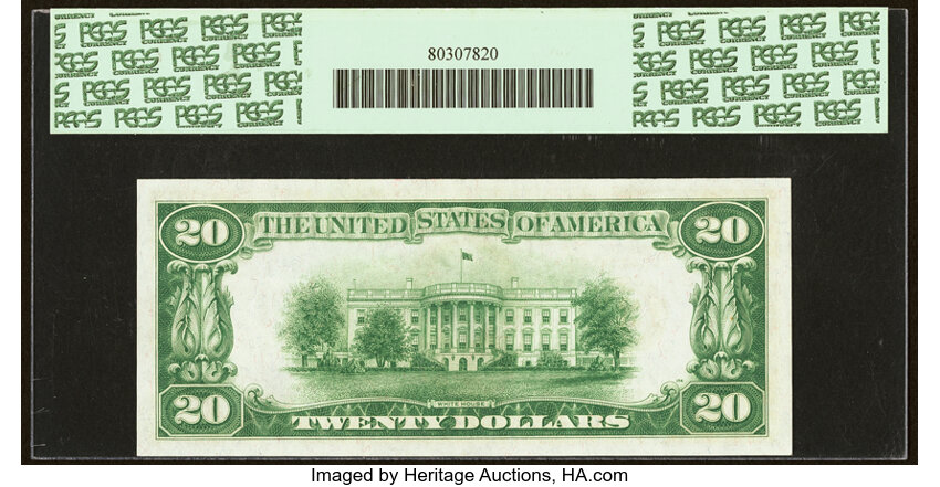 image for: Fr. 2050-C $20 1928 Federal Reserve Note. PCGS Gem New 66PPQ....