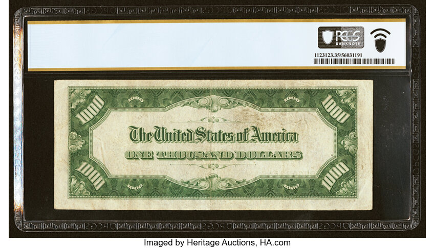 image for: Fr. 2211-D $1,000 1934 Mule Federal Reserve Note. PCGS Banknote Choice VF 35....