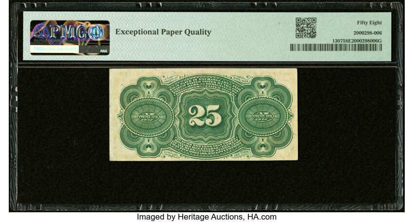 image for:  Bust of George Washington 25c PMG AU58 (Fr. 1307)