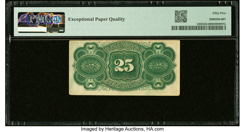 image for:  Bust of George Washington 25c PMG AU55 (Fr. 1303)