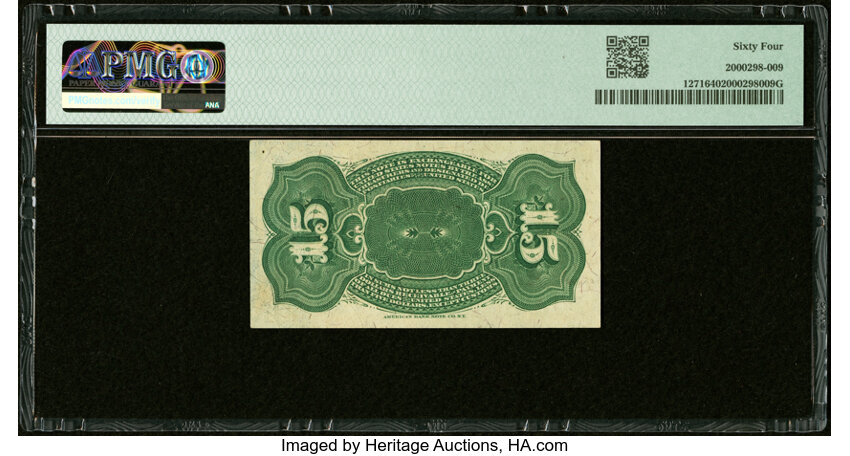 image for:  Bust of Columbia 15c PMG CU64 (Fr. 1271)