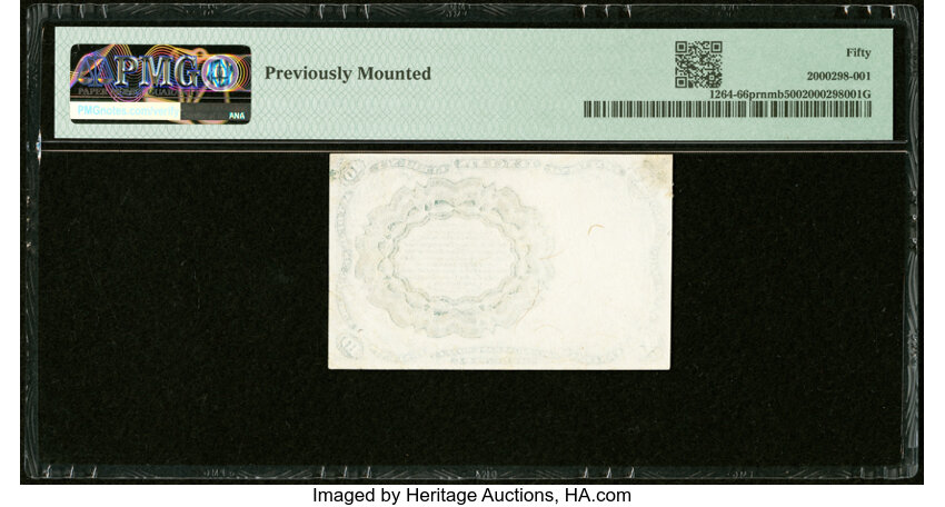 image for:  Head of William Meredith 10c PMG AU50 (Fr. 1264)