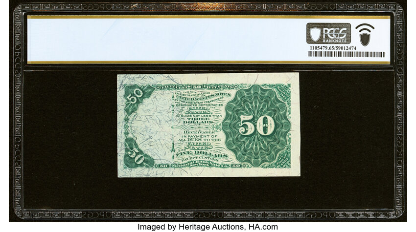 image for:  50c PCGS CU65 (Fr. 1379)