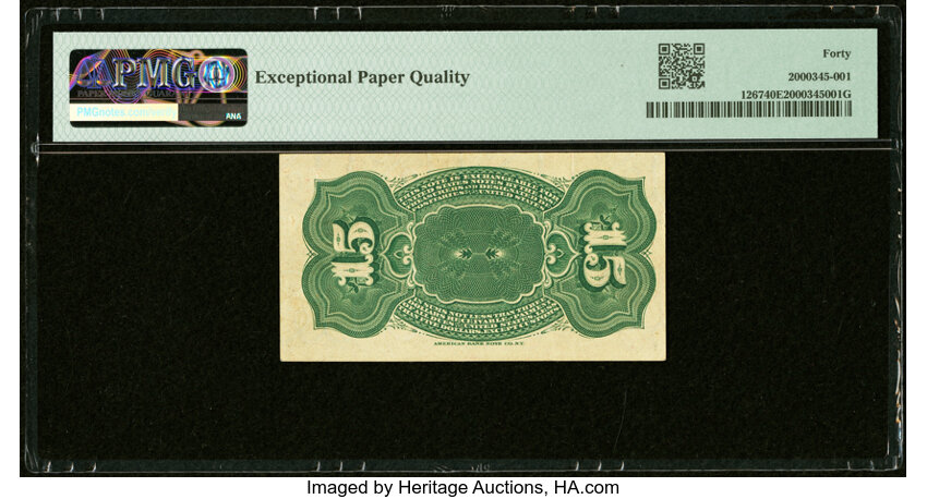 image for:  Bust of Columbia 15c PMG XF40 (Fr. 1267)