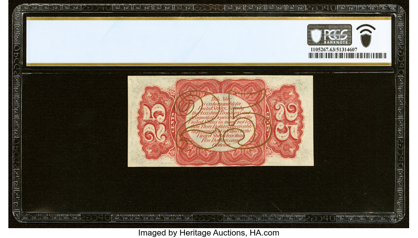 image for:  Bust of Wm.Fessenden 25c PCGS CU63 (Fr. 1291)