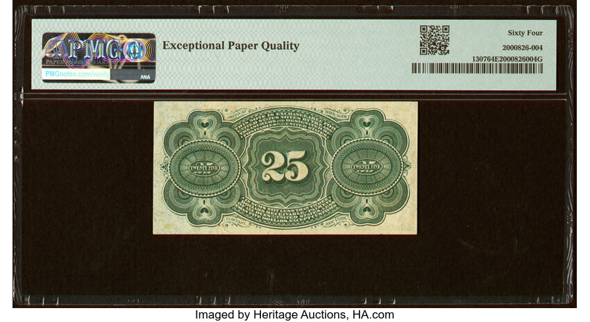 image for:  Bust of George Washington 25c PMG CU64 (Fr. 1307)