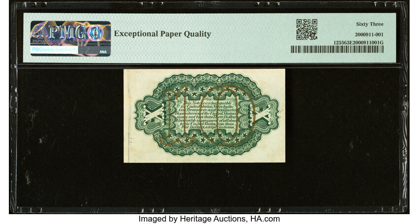 image for:  Head of George Washington 10c PMG CU63 (Fr. 1255)