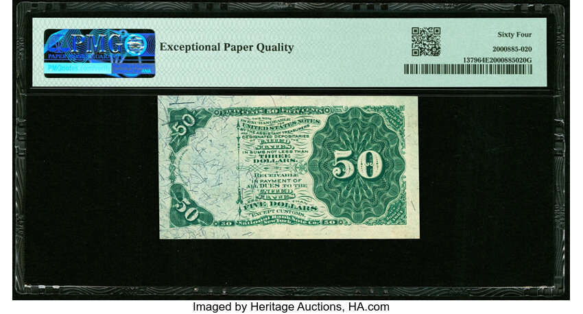 image for:  50c PMG CU64 (Fr. 1379)