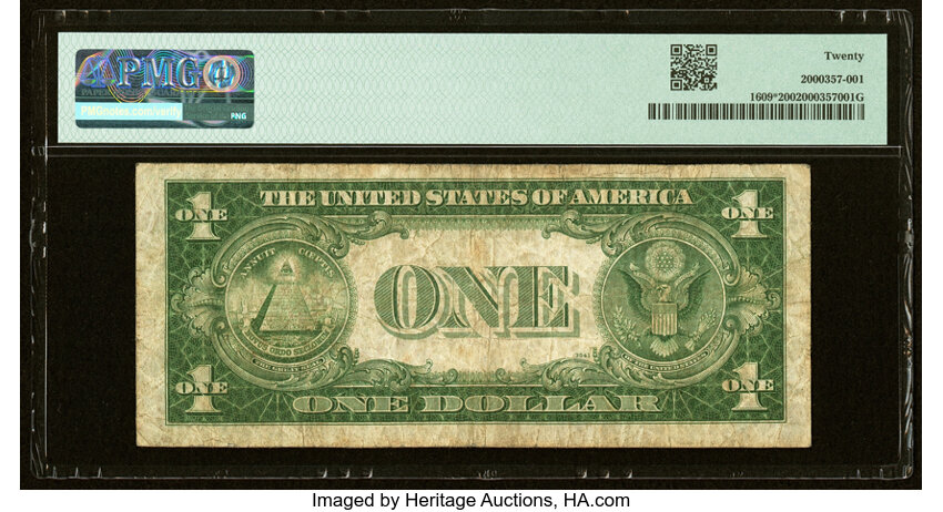 image for: Fr. 1609* $1 1935A R Silver Certificate Star. PMG Very Fine 20....