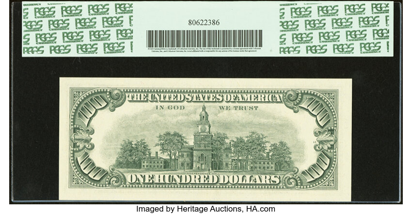 image for: Fr. 2166-F $100 1969C Federal Reserve Note. PCGS Gem New 66PPQ....