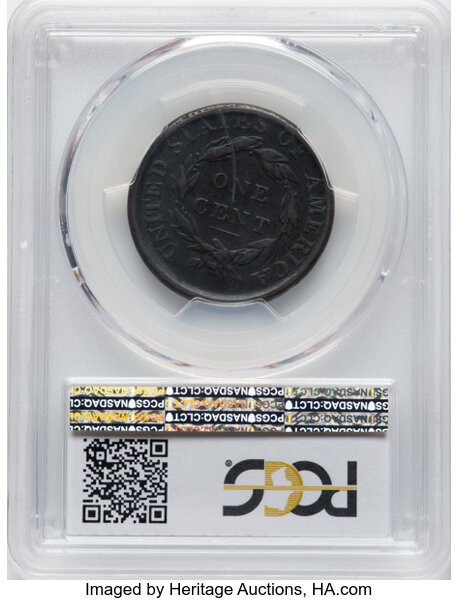 image for: 1814 1C Plain 4, S-295, B-2, R.1, VG10 PCGS....