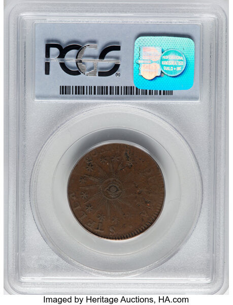 image for: 1786 Vermont Copper, VERMONTENSIUM, RR-6, B. 4-D, W-2020, R.2, VF20 PCGS....