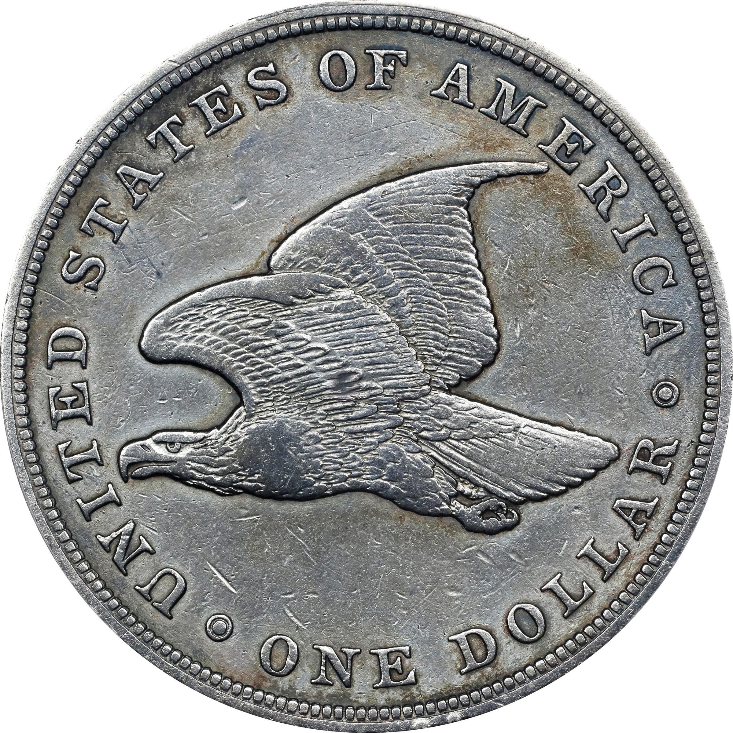 image for: 1839 Gobrecht Silver Dollar. Name Removed. Judd-104 Original, Pollock-116. Rarity-3. Silver. Reeded Edge. Die Alignment IV. Proof. VF Details--Repaired (PCGS).