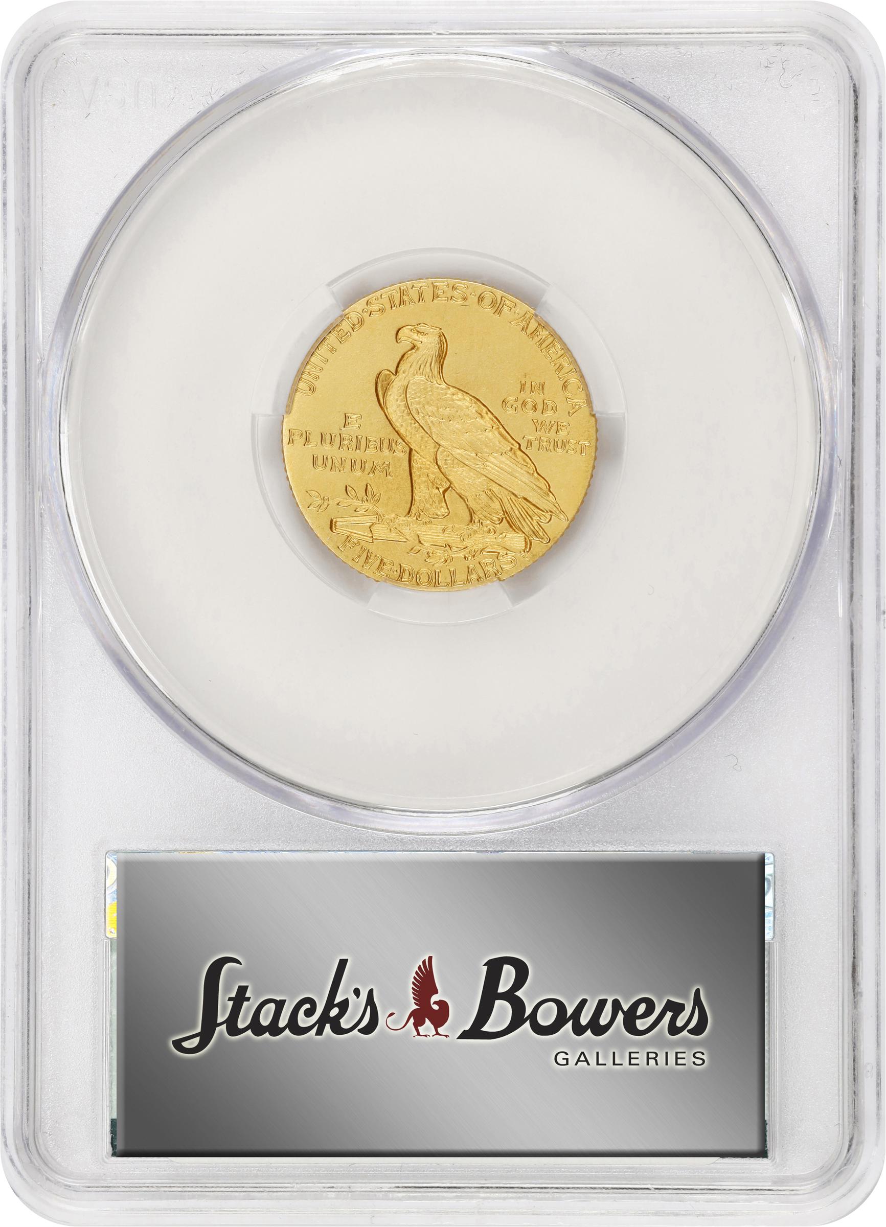 image for: 1914 Indian Half Eagle. JD-1. Rarity-5-. Proof-66 (CACG).