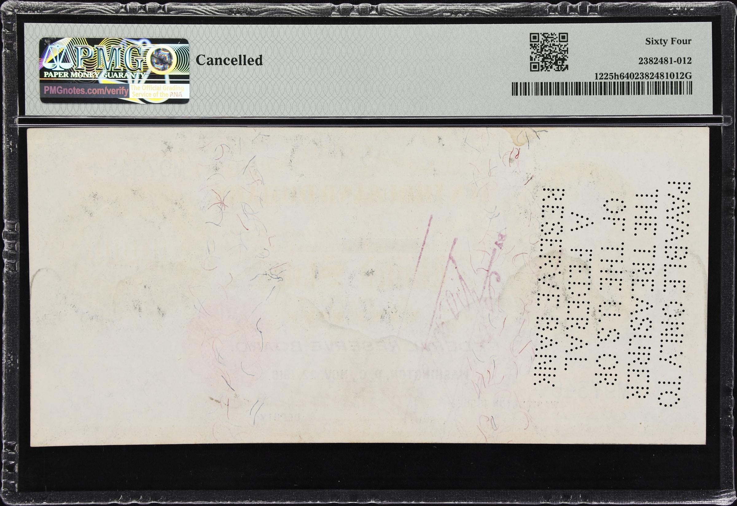 image for: Fr. 1225h. 1900 $10,000 Gold Certificate. PMG Choice Uncirculated 64.