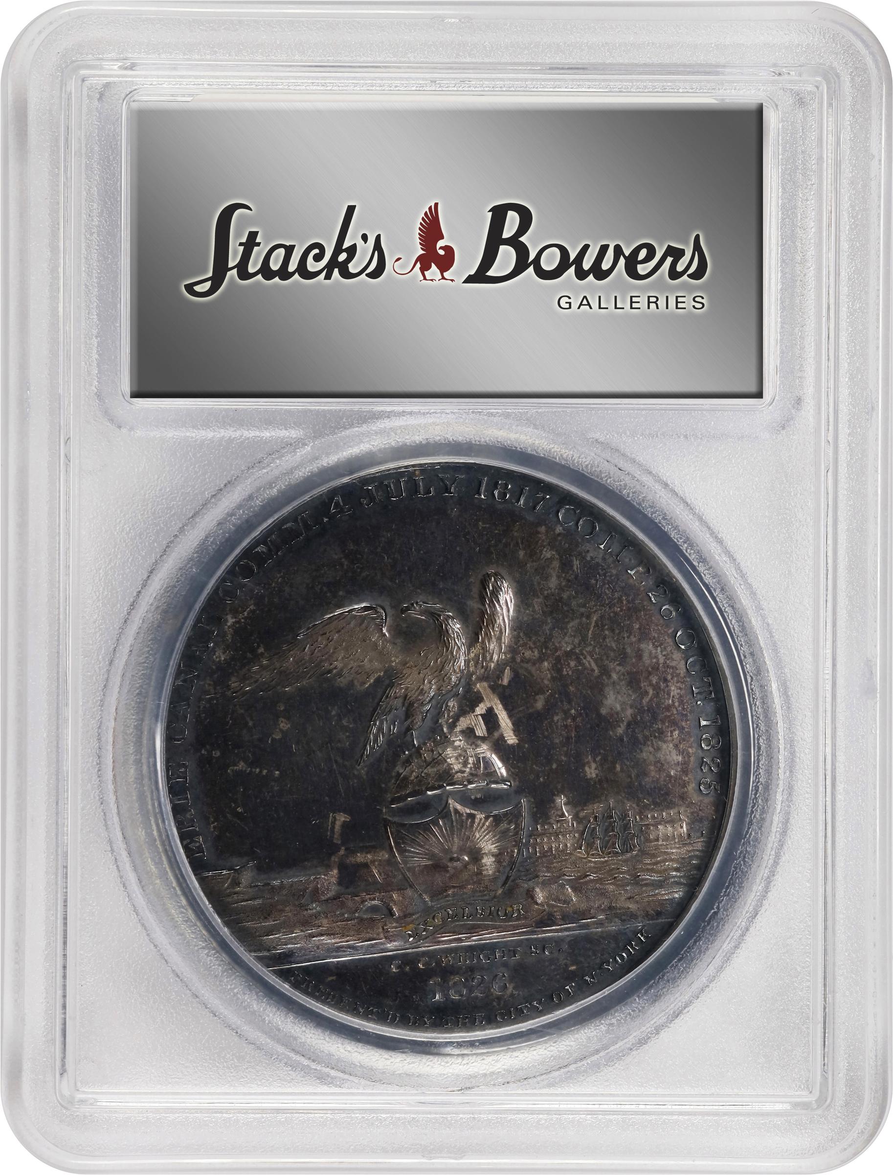 image for: 1826 Erie Canal Completion Medal. HK-1000. Rarity-6. Silver. Unc Details--Scrape (PCGS).