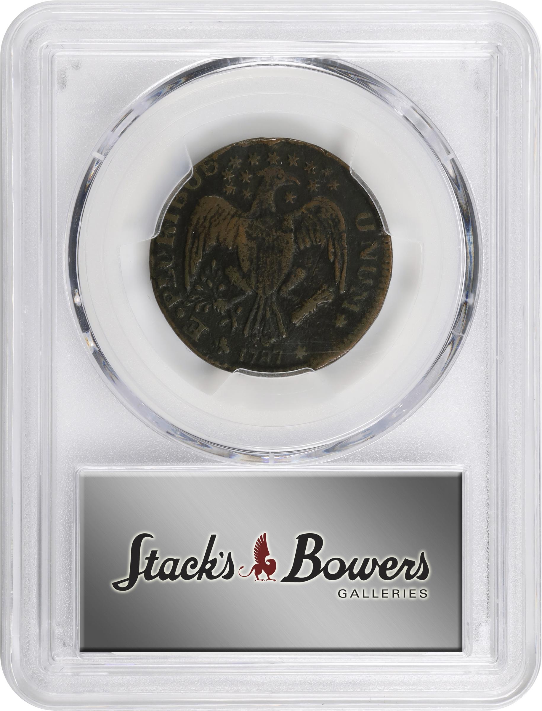 image for: 1787 Excelsior Copper. W-5785. Rarity-6. Eagle on Globe Facing Left. EF Details--Bent (PCGS).