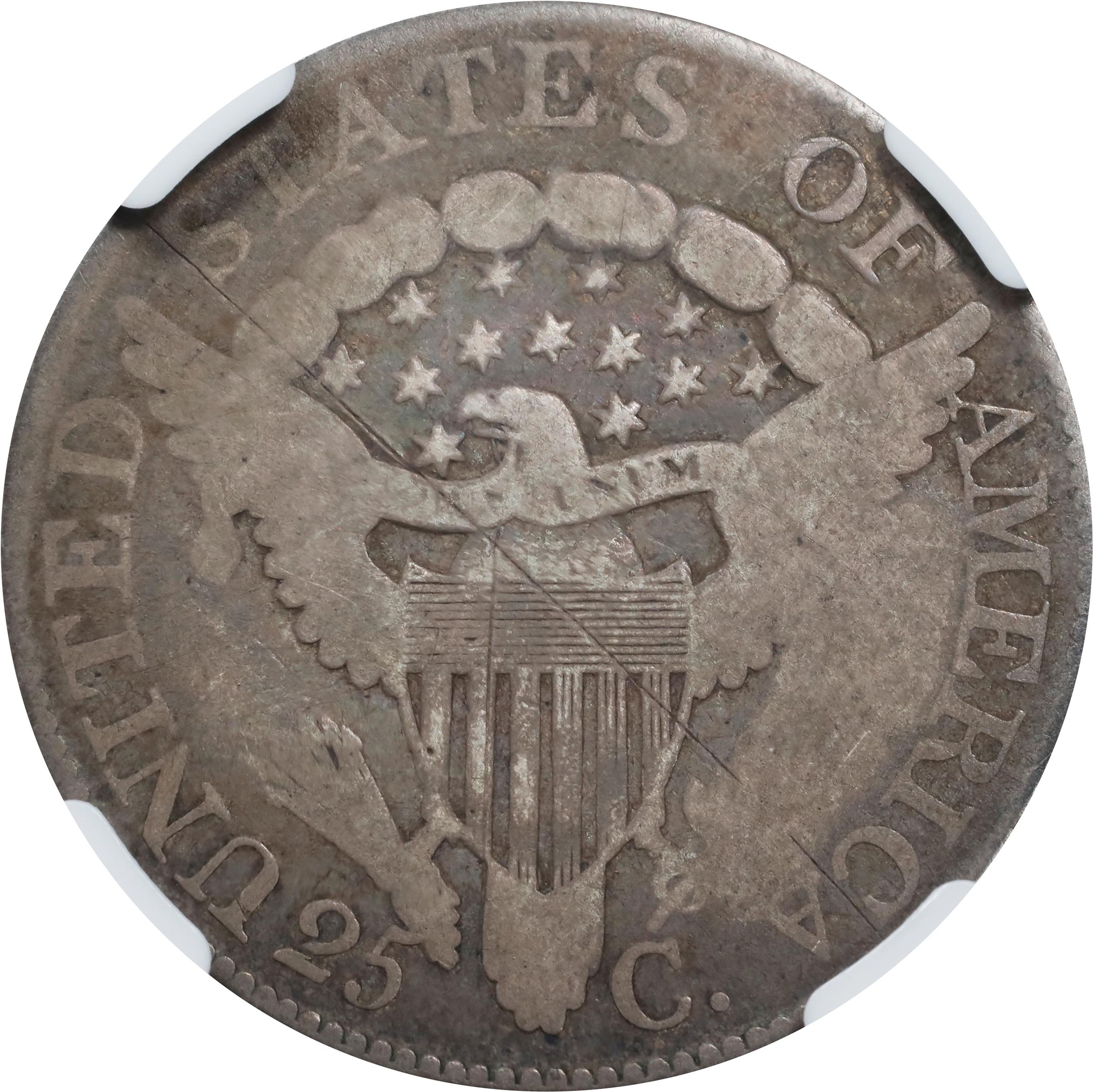 image for: 1806 Draped Bust Quarter. B-10. Rarity-5. Good Details--Reverse Scratched (NGC).