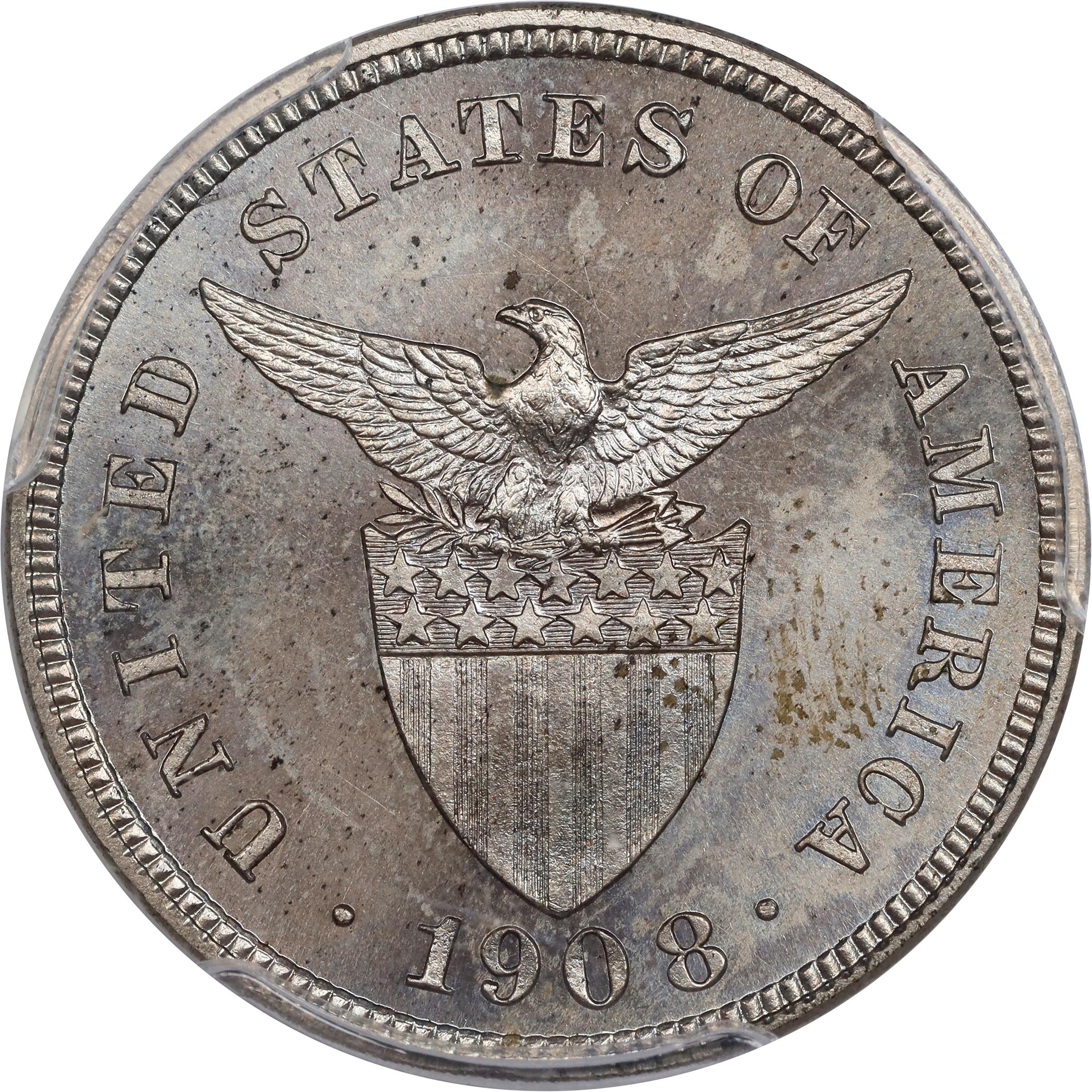 image for: PHILIPPINES. Proof Set (7 Pieces), 1908. Philadelphia Mint. All PCGS Certified.