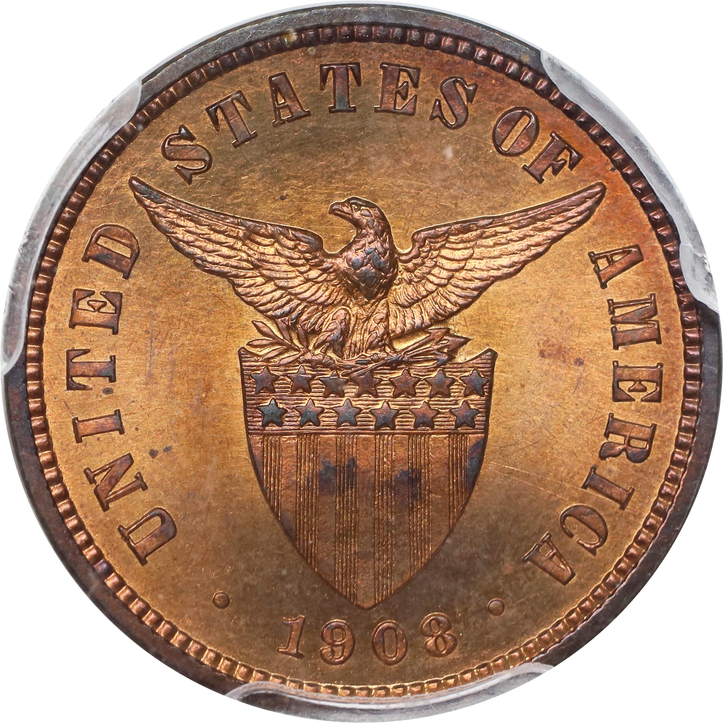 image for: PHILIPPINES. Proof Set (7 Pieces), 1908. Philadelphia Mint. All PCGS Certified.