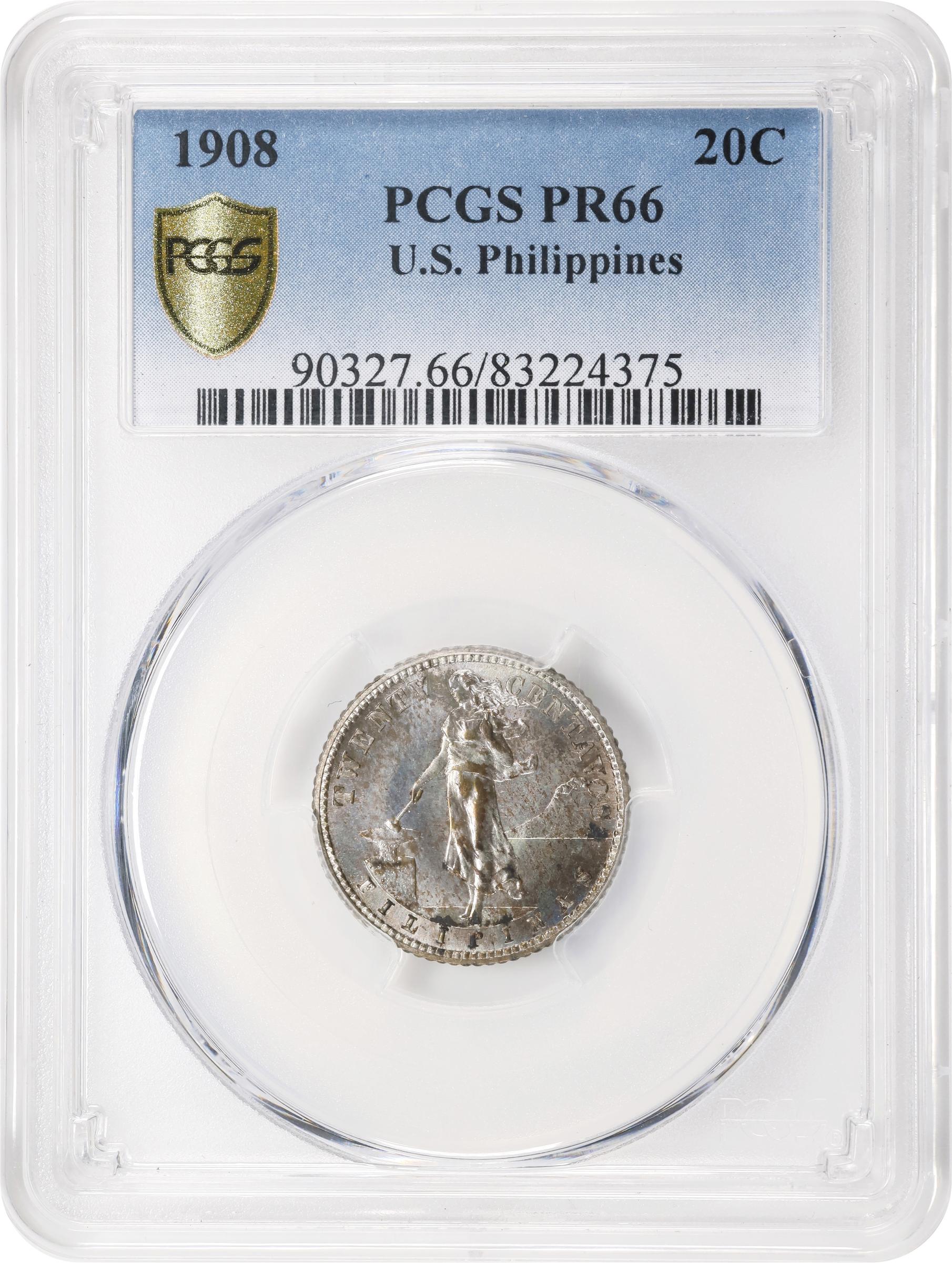 image for: PHILIPPINES. Proof Set (7 Pieces), 1908. Philadelphia Mint. All PCGS Certified.