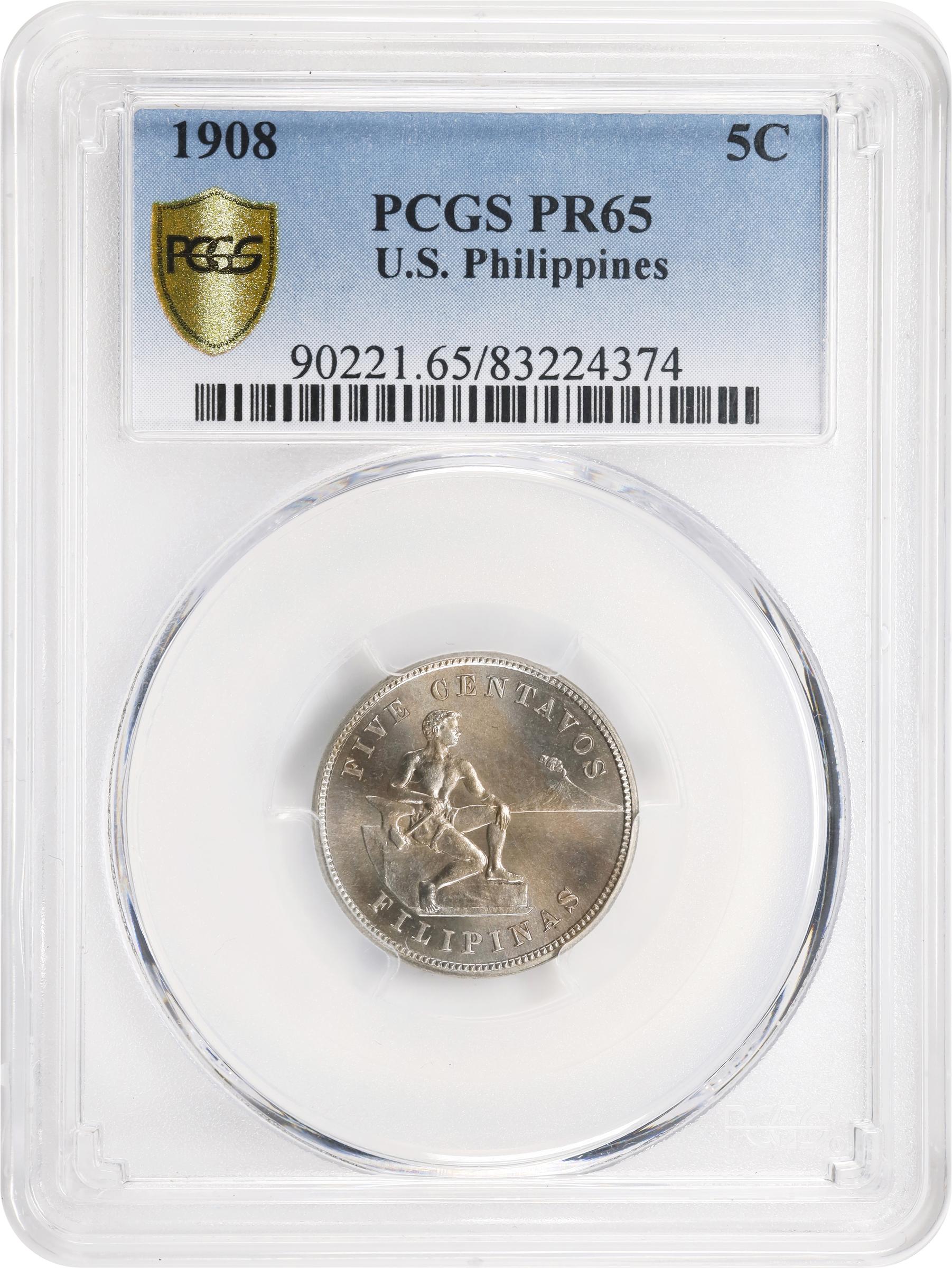 image for: PHILIPPINES. Proof Set (7 Pieces), 1908. Philadelphia Mint. All PCGS Certified.