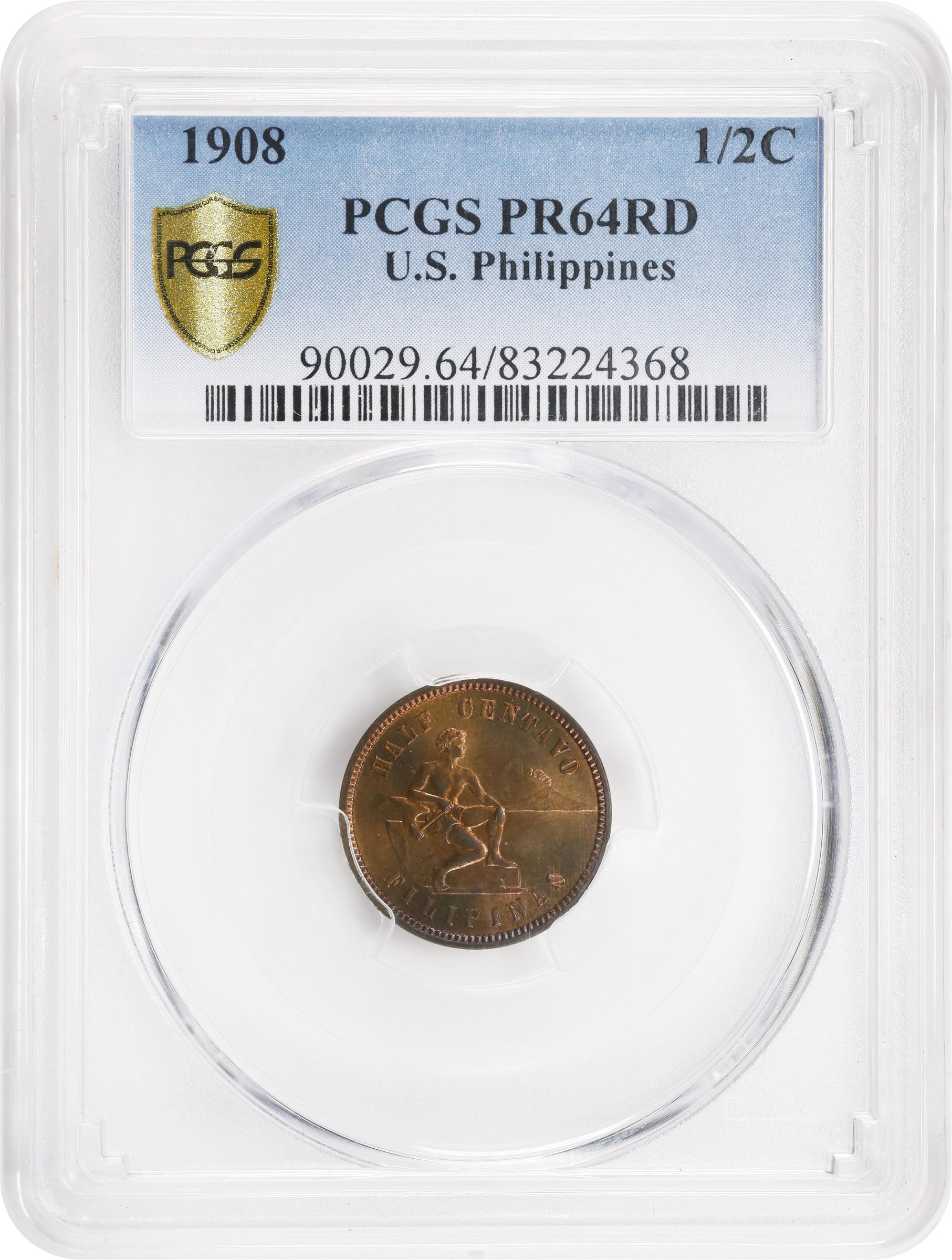 image for: PHILIPPINES. Proof Set (7 Pieces), 1908. Philadelphia Mint. All PCGS Certified.