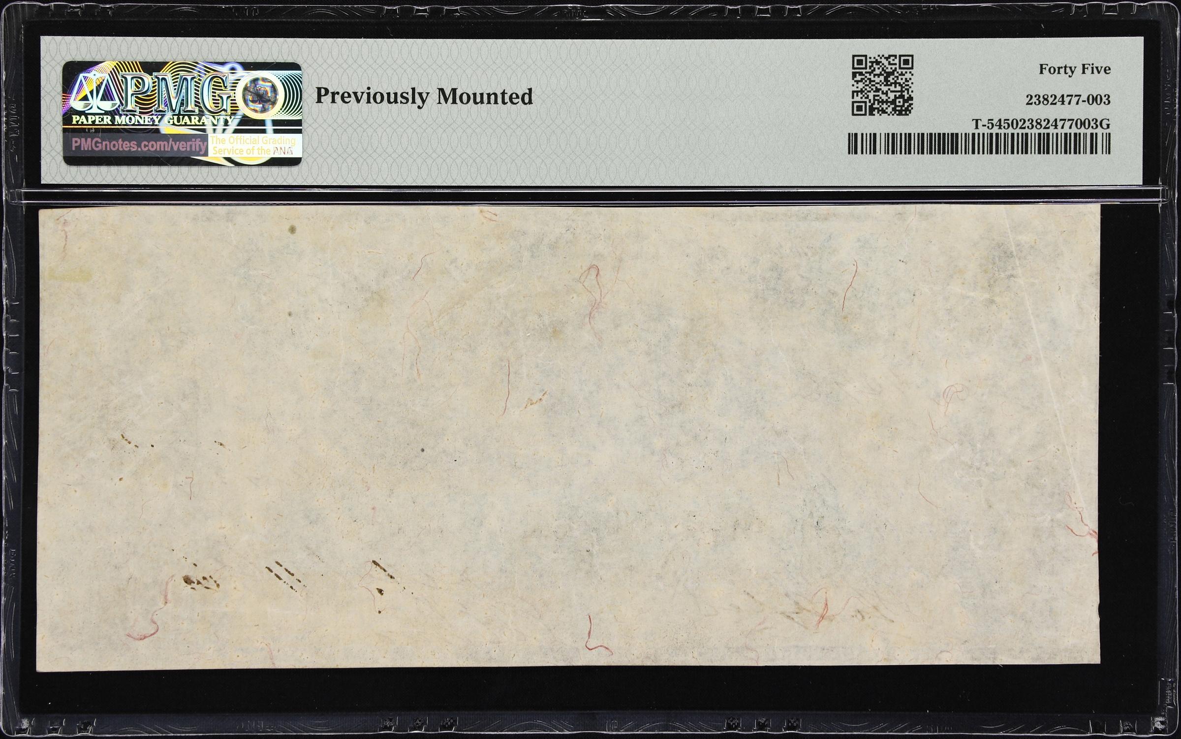 image for: T-5. Confederate Currency. 1861 $100. PMG Choice Extremely Fine 45.