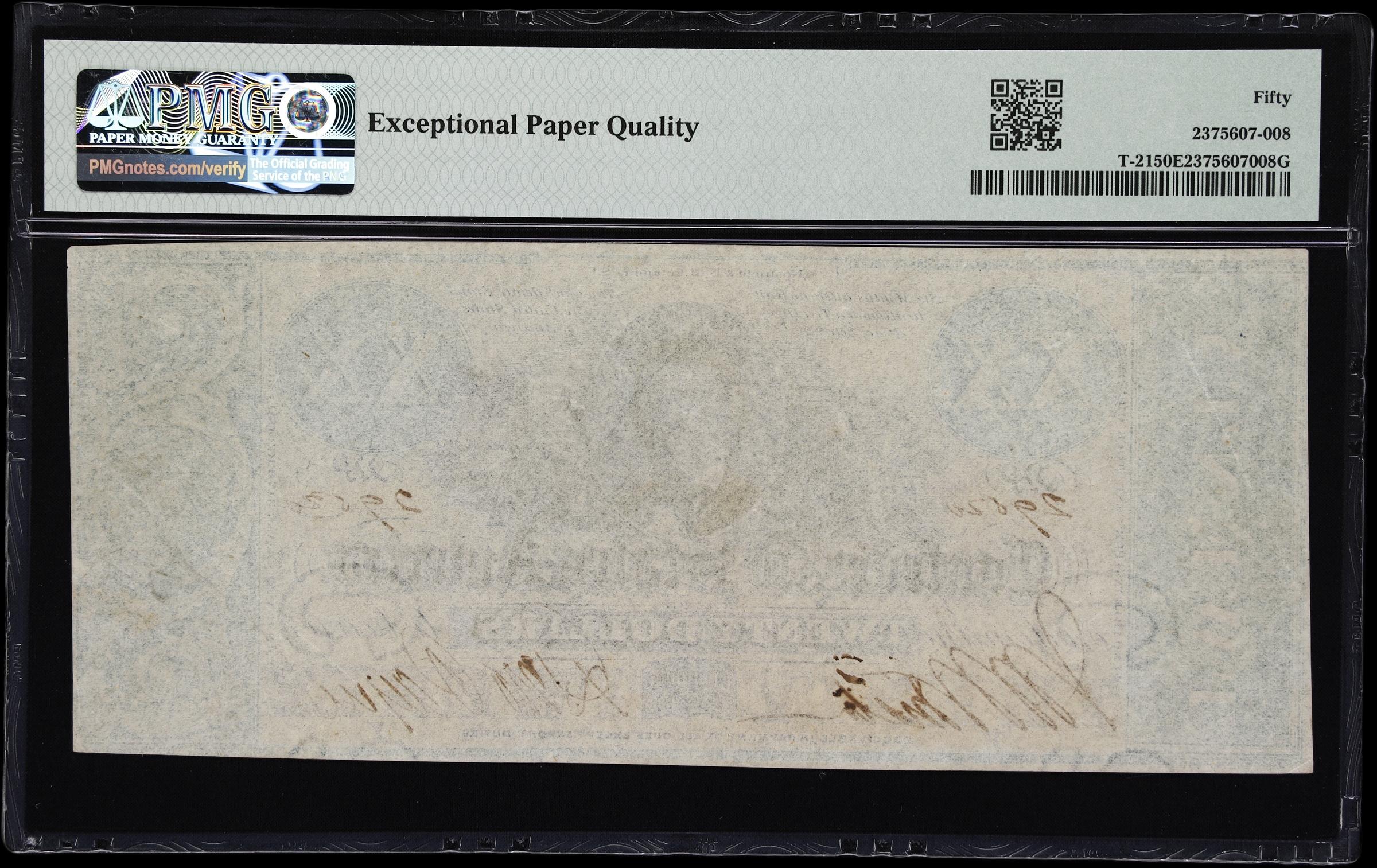 image for: T-21. Confederate Currency. 1861 $20. PMG About Uncirculated 50 EPQ.