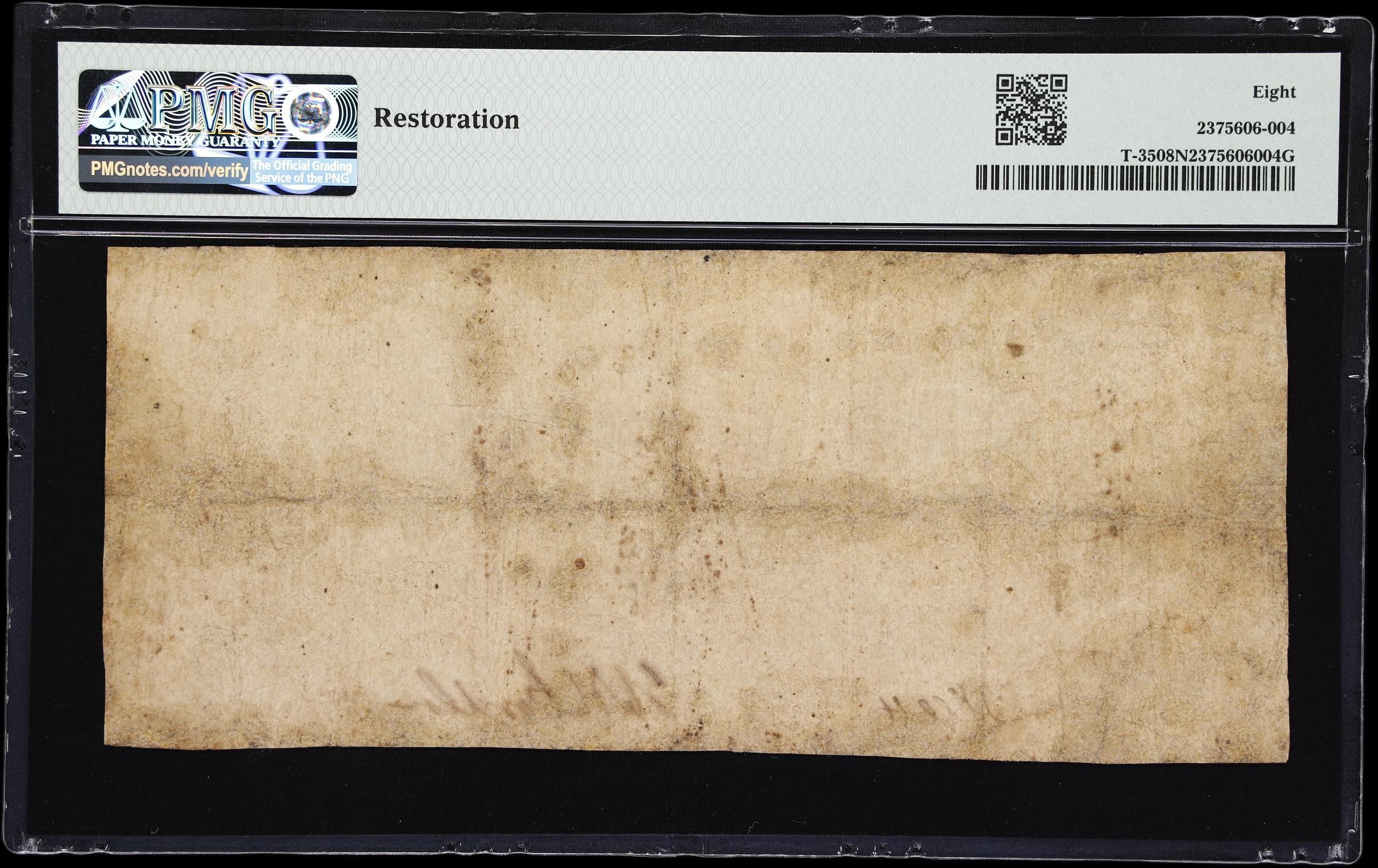 image for: T-35. Confederate Currency. 1861 $5. PMG Very Good 8 Net. Restoration.