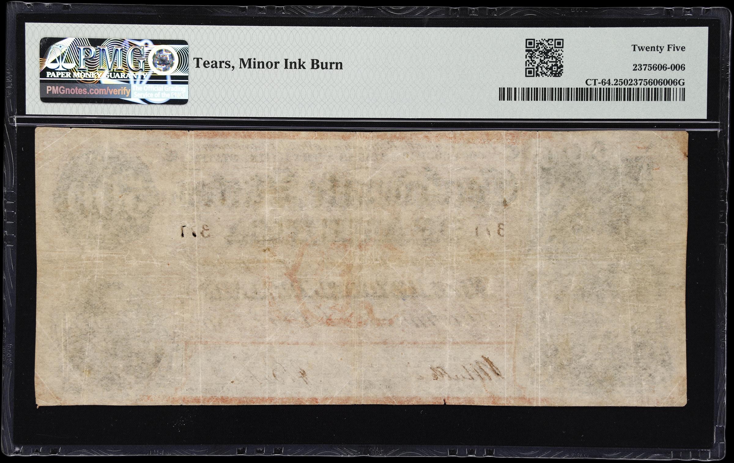 image for: CT-64. Confederate Currency. 1864 $500. PMG Very Fine 25. Contemporary Counterfeit.