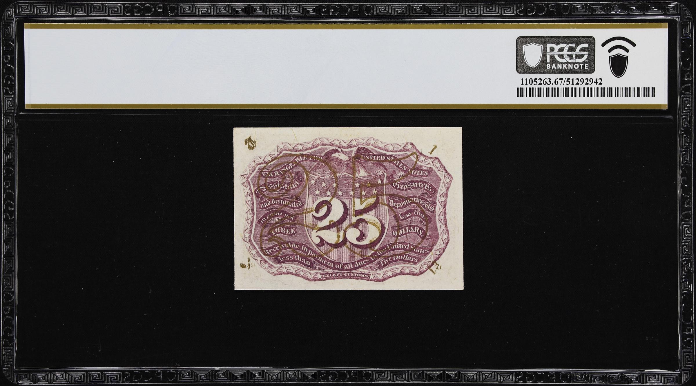 image for: Fr. 1289. 25 Cents. Second Issue. PCGS Banknote Superb Gem Uncirculated 67 PPQ.