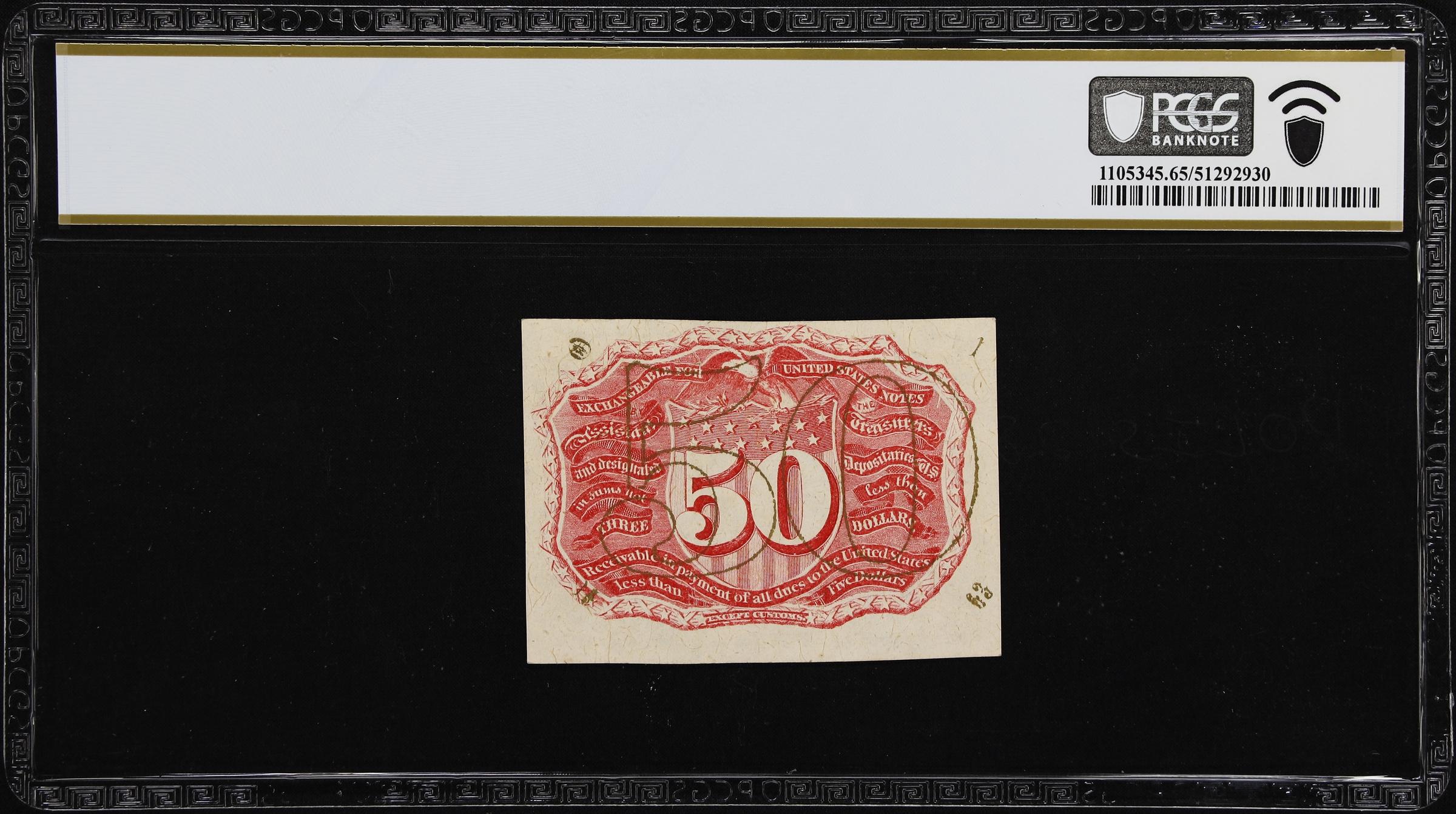 image for: Fr. 1320. 50 Cents. Second Issue. PCGS Banknote Gem Uncirculated 65 PPQ.