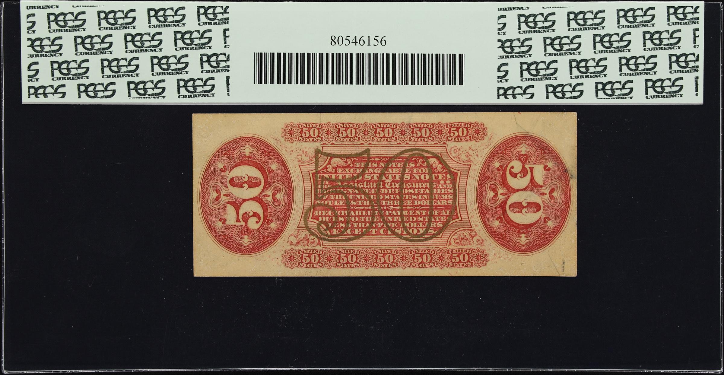 image for: Fr. 1344. 50 Cents. Third Issue. PCGS Currency Choice New 63.