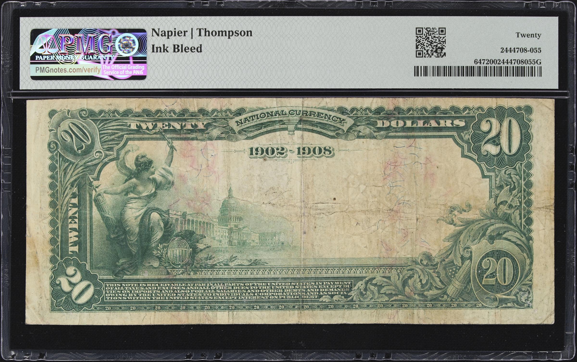 image for: Cresco, Iowa. $20 1902 Date Back. Fr. 647. First NB. Charter #4897. PMG Very Fine 20.