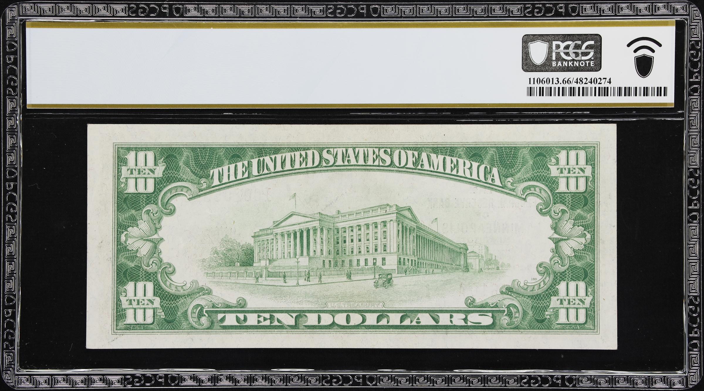 image for: Fr. 1860-I. 1929 $10 Federal Reserve Bank Note. Minneapolis. PCGS Banknote Gem Uncirculated 66 PPQ.