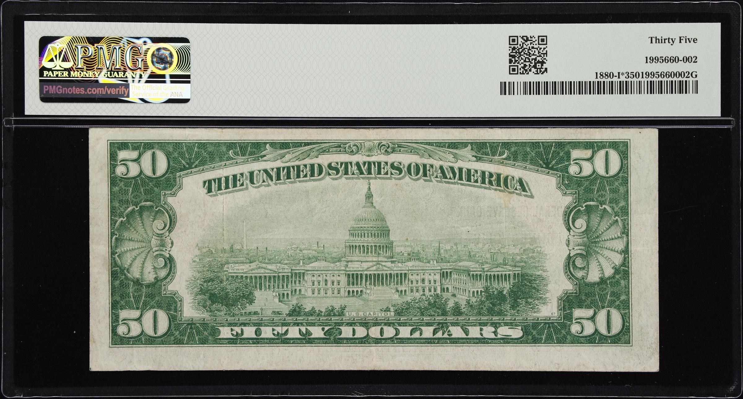 image for: Fr. 1880-I*. 1929 $50 Federal Reserve Bank Star Note. Minneapolis. PMG Choice Very Fine 35.