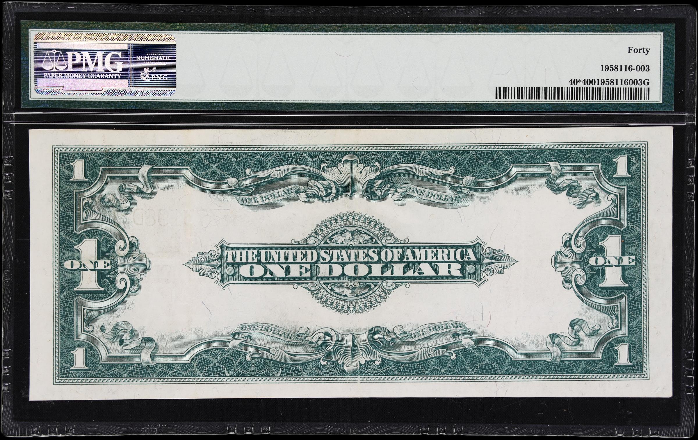 image for: Fr. 40*. 1923 $1 Legal Tender Star Note. PMG Extremely Fine 40.