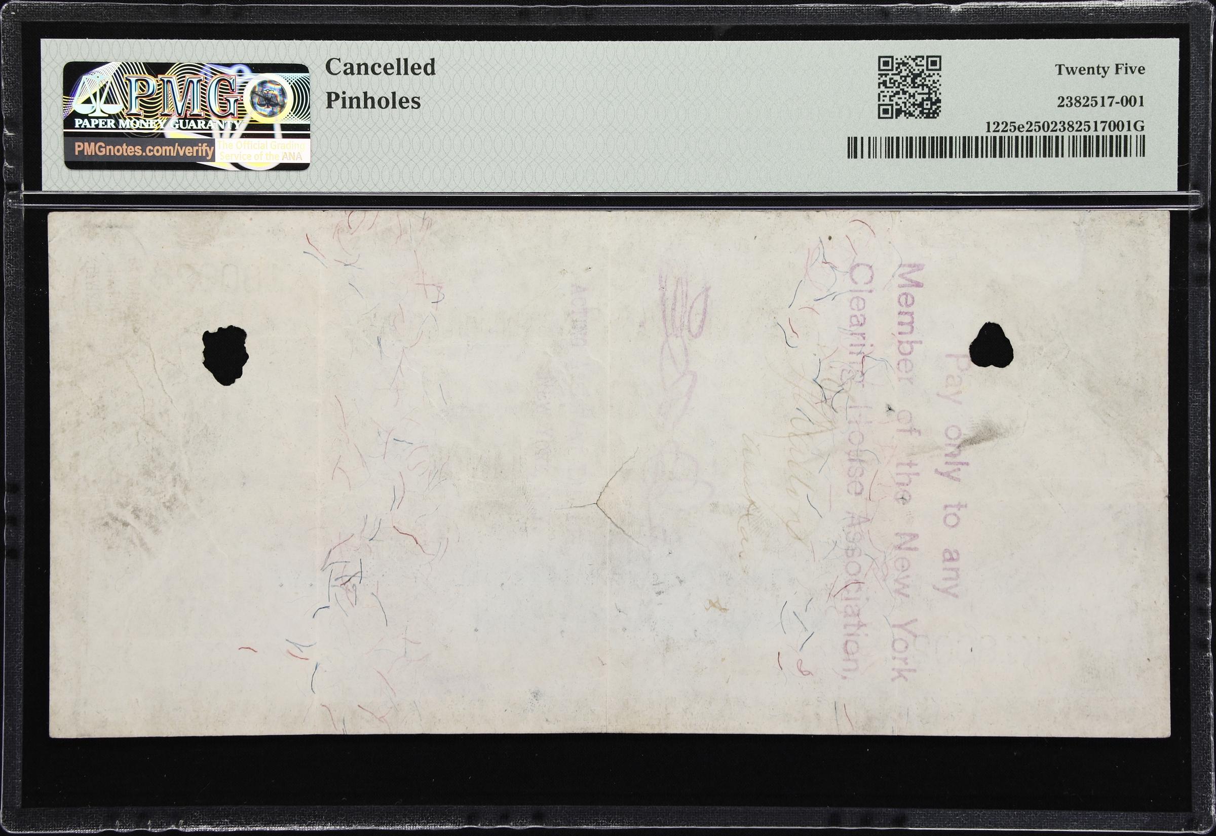 image for: Fr. 1225e. 1900 $10,000 Gold Certificate. PMG Very Fine 25.