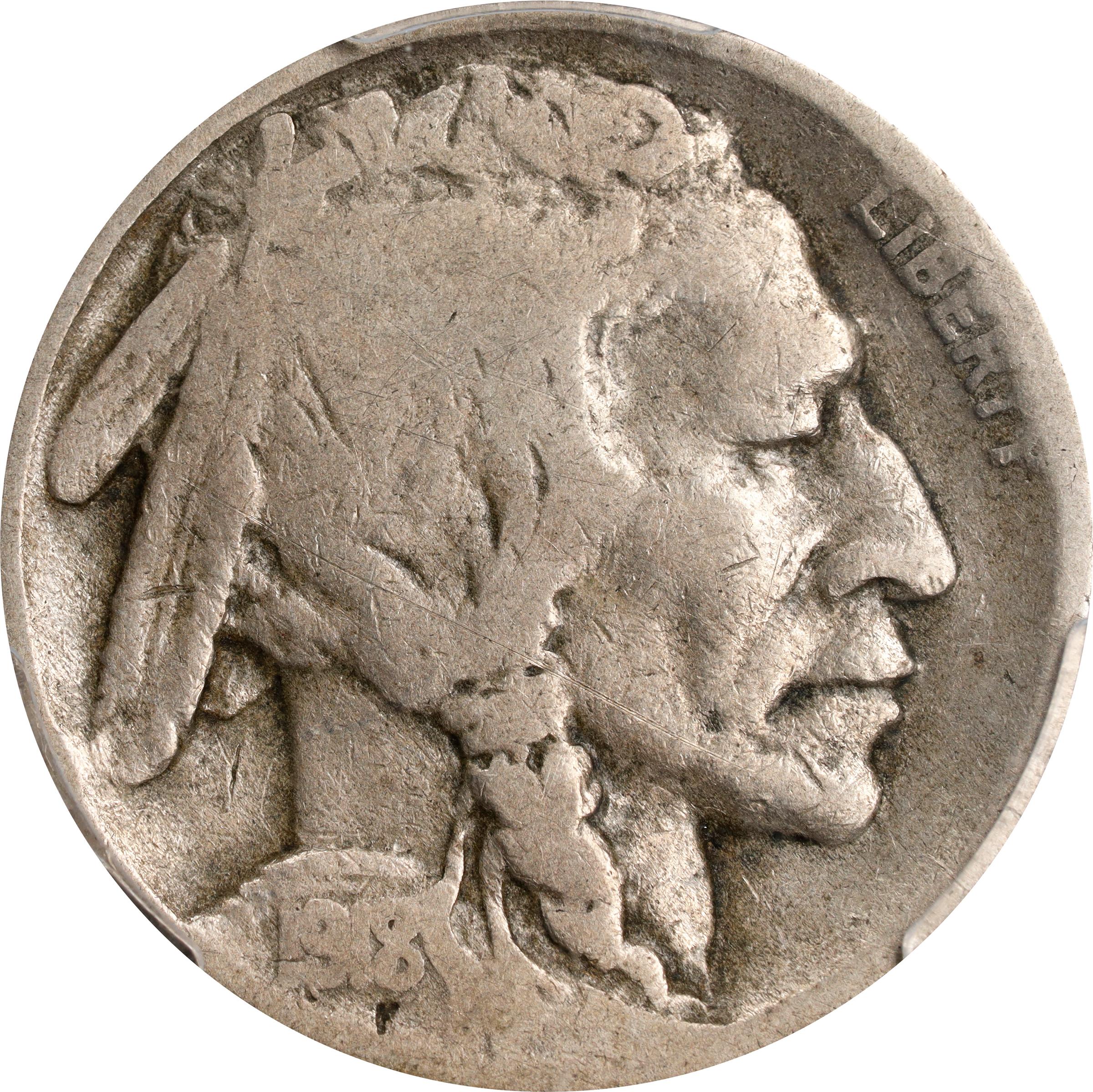 1918/7-D Buffalo Nickel. FS-101. VG Details--Scratch (PCGS).